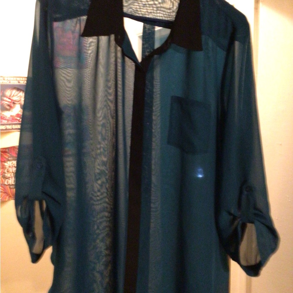COPY - X-LARGE see thru dress blouse